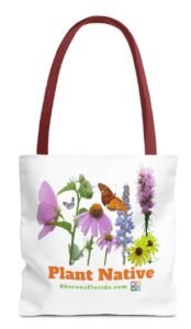 Plant Native tote bag at sharonsflorida etsy shop